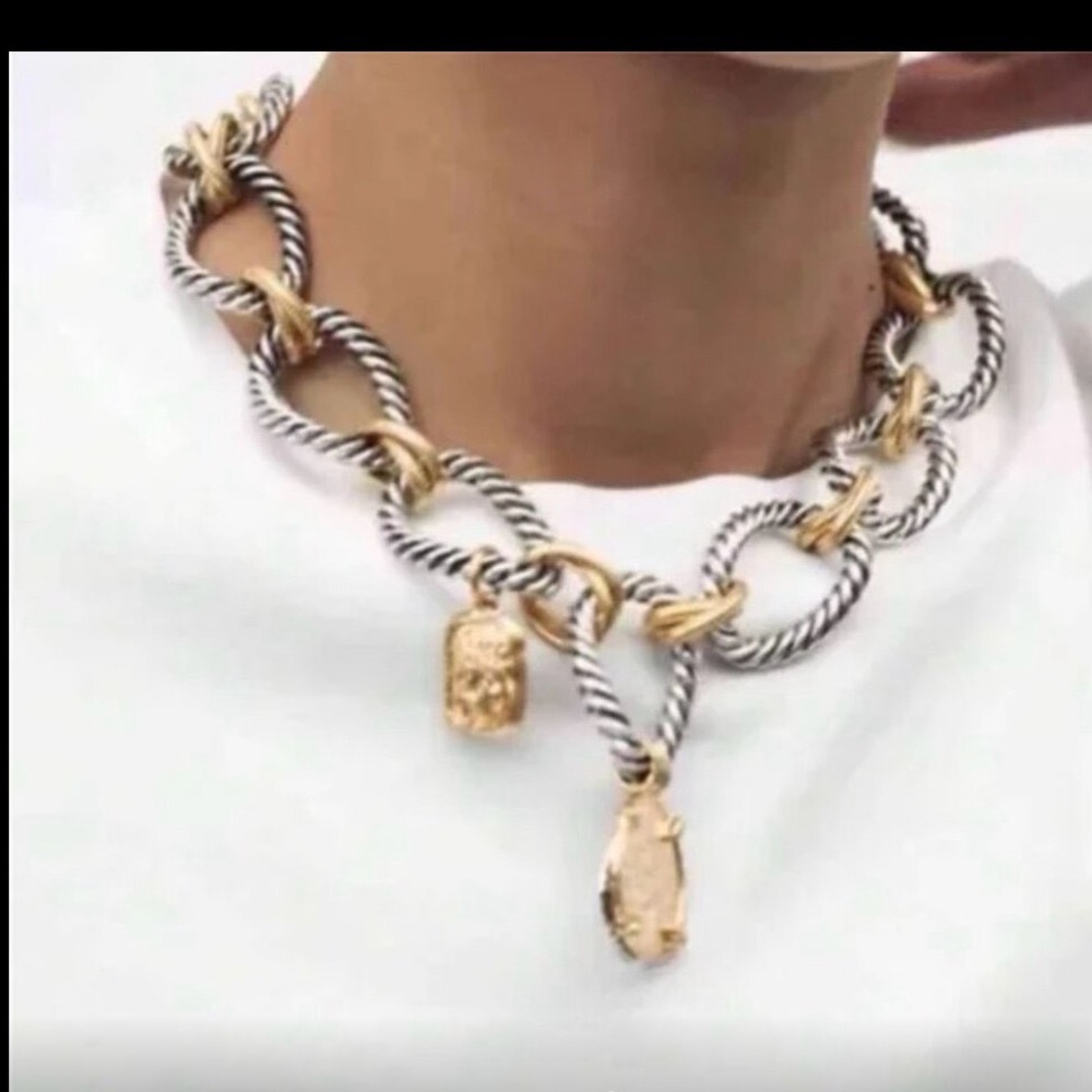 Zara Gold and Silver Chain Bracelet